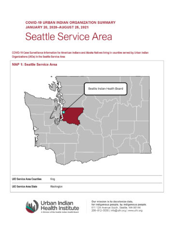 Urban Indian Organization COVID-19 Surveillance Report, Seattle Service Area
