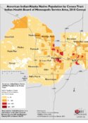 American Indian/Alaska Native Population by Census Tract: Indian Health Board of Minneapolis Service Area, 2010 Census