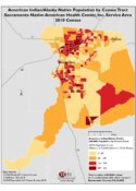American Indian/Alaska Native Population by Census Tract: Sacramento Native American Health Center, Inc. Service Area, 2010 Census