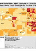 American Indian/Alaska Native Population by Census Tract: Gerald L. Ignace Indian Health Center, Inc. Service Area, 2010 Census