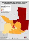 American Indian/Alaska Native Population by Census Tract: Missoula Indian Center Service Area, 2010 Census
