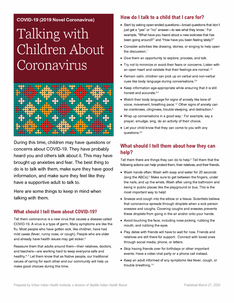 Talking with Children about COVID-19