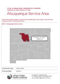Urban Indian Organization COVID-19 Surveillance Report, Albuquerque Service Area