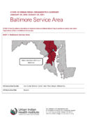 Urban Indian Organization COVID-19 Surveillance Report, Baltimore Service Area