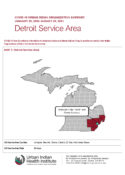 Urban Indian Organization COVID-19 Surveillance Report, Detroit Service Area