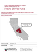Urban Indian Organization COVID-19 Surveillance Report, Fresno Service Area
