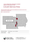 Urban Indian Organization COVID-19 Surveillance Report, Lincoln Service Area