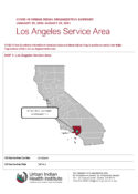 Urban Indian Organization COVID-19 Surveillance Report, Los Angeles Service Area