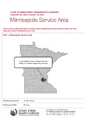 Urban Indian Organization COVID-19 Surveillance Report, Minneapolis Service Area