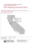 Urban Indian Organization COVID-19 Surveillance Report, San Francisco Service Area