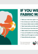 How to properly wear and care for your fabric face mask