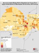American Indian/Alaska Native Population by Census Tract: Indian Health Board of Minneapolis Service Area, 2010 Census
