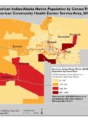American Indian/Alaska Native Population by Census Tract: Native American Community Health Center Service Area, 2010 Census