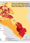 American Indian/Alaska Native Population by Census Tract: Indian Health Center of Santa Clara Valley, Inc. Service Area, 2010 Census