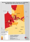 American Indian/Alaska Native Population by Census Tract: NATIVE Project Service Area, 2010 Census